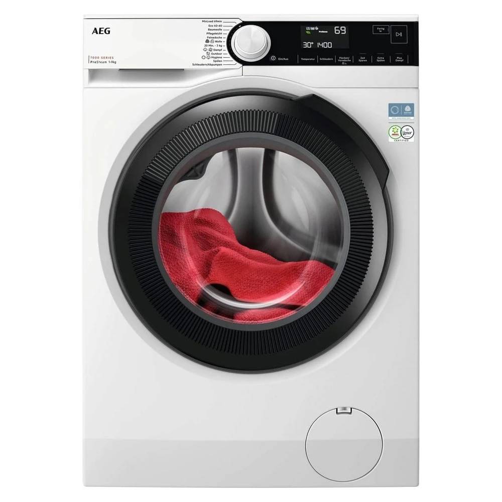 AEG LR7G70495 7000 Waschmaschine, 9 kg, 1351 U/Min., Energieklasse A