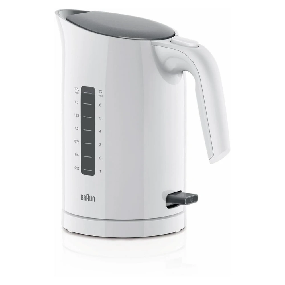 Braun WK 3100 WH Wasserkocher, 1.7L, 2200W, Schnellkochsystem