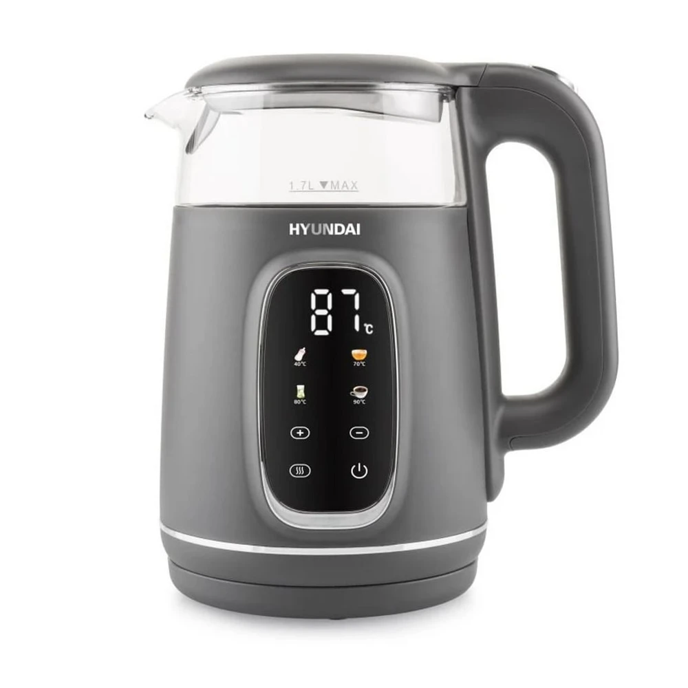 Hyundai Wasserkocher, 1.7L, 2200W, Edelstahl
