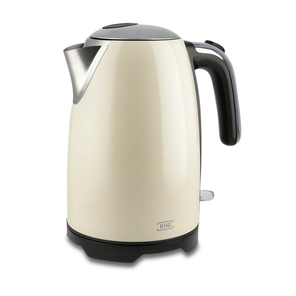 KHG Wasserkocher WK-1714 CE, 1.7L, Edelstahl, creme
