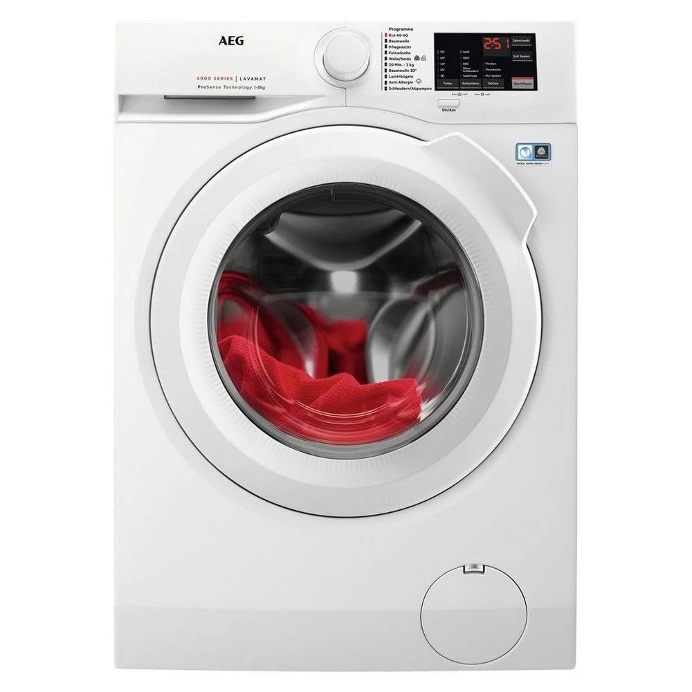 AEG Waschmaschine 6000 ProSense® L6FA48FL, 8 kg, 1400 U/min, Anti-Allergie