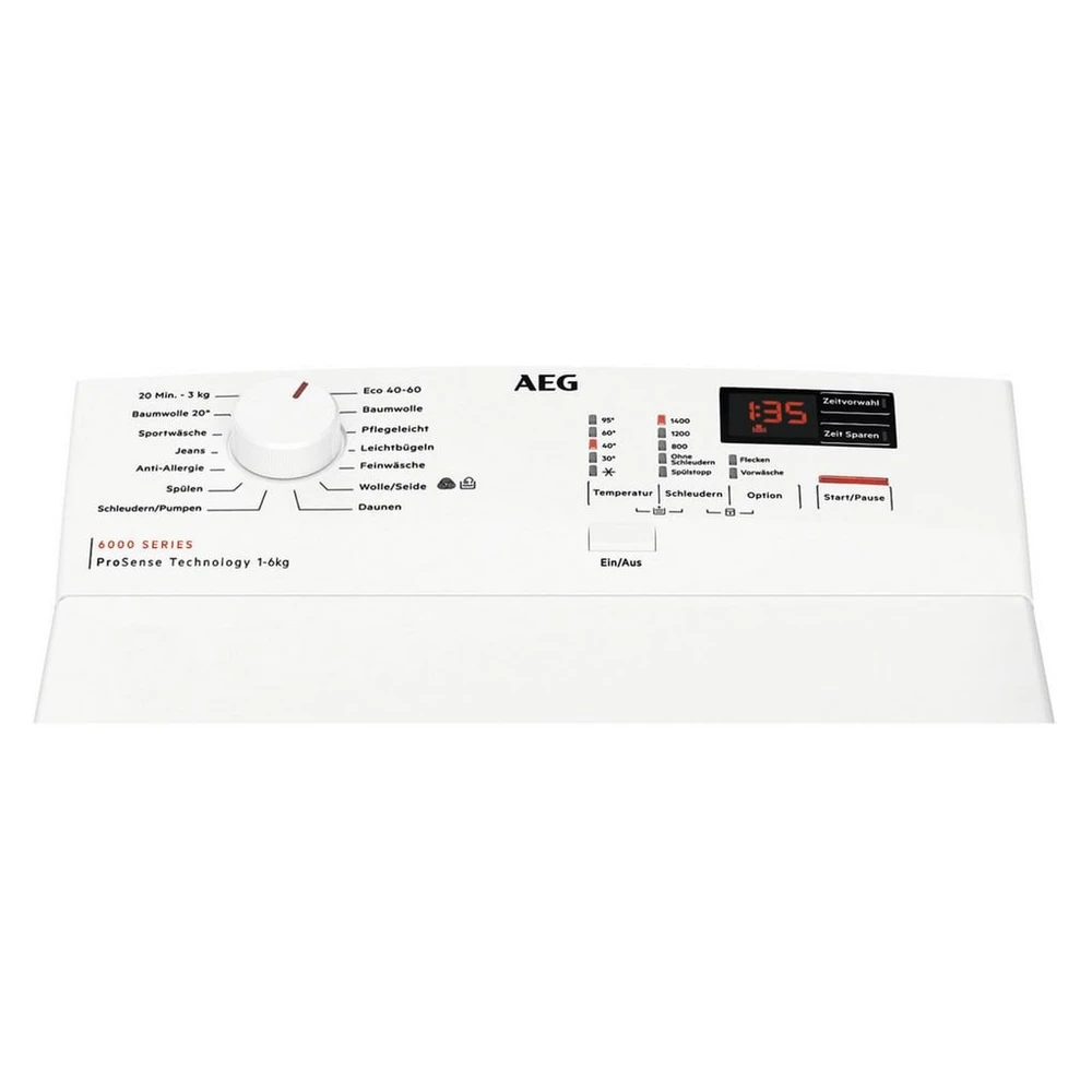 AEG Waschmaschine Toplader LTR6A41460, 6 kg, 1400 U/min, Energieklasse A