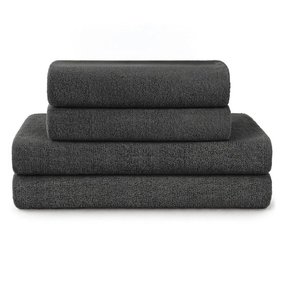 Blumtal Handtuch Set Premium 4-TLG., 100% Baumwolle, Frottee, Oeko-TEX zertifiziert