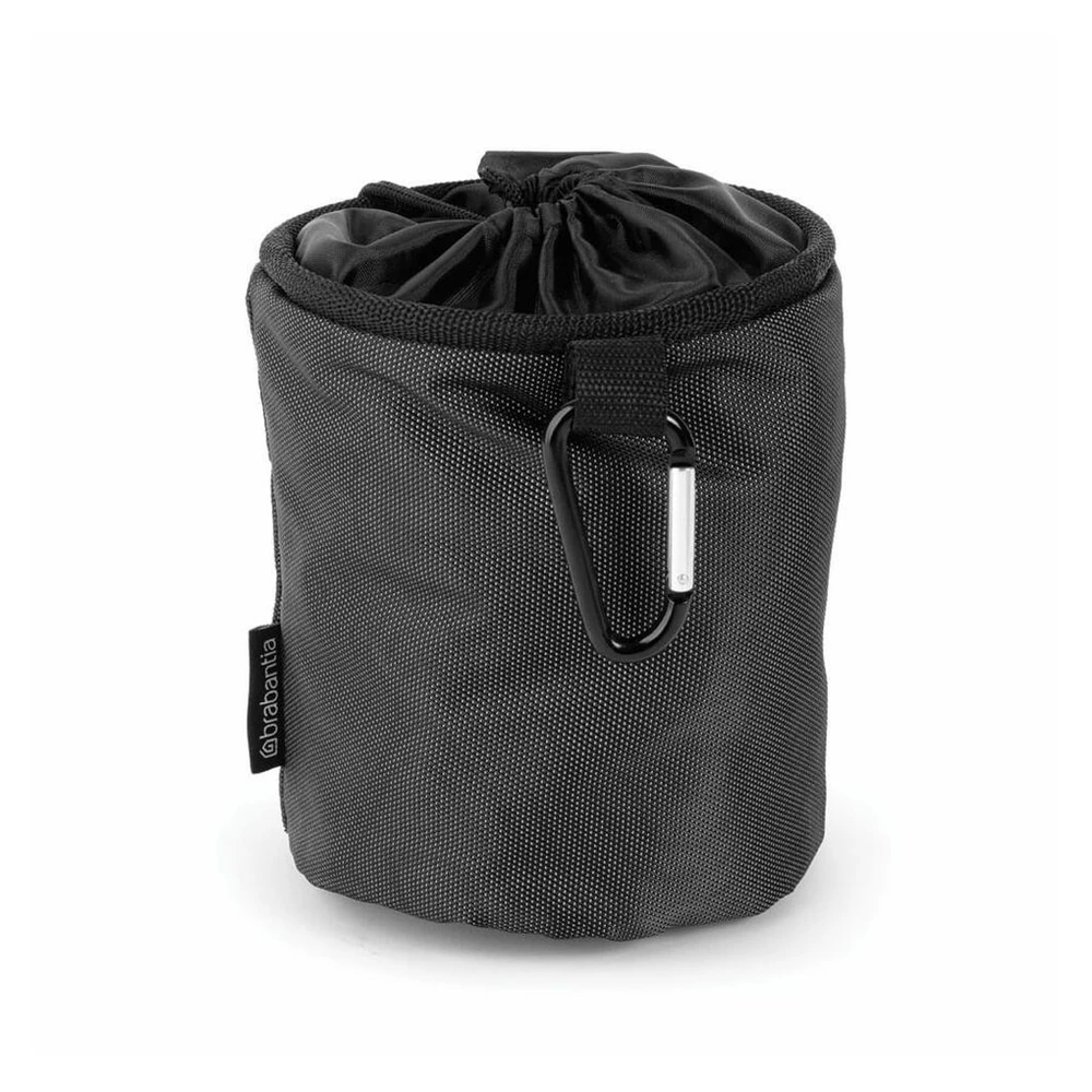 Brabantia Wäscheklammerbeutel Premium Black, 17.5x18x28 cm, Polyester